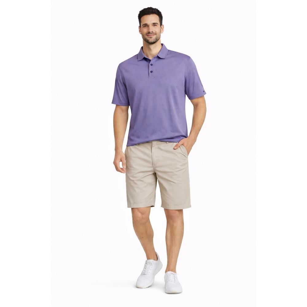 Calvin Klein Men's  XXL Short Sleeve Polo Shirt Cotton Purple Active Golf Casual